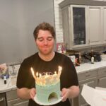 Shane Dawson Instagram - I call this photo series “PLEASE DON’T TURN THE CAKE AROUND I ALREADY F‼️KED IT UP”. Brought to you by my skills from childhood when I would carve out chunks of cake in the fridge and blame it on the RATS in the walls. Some things never change ❤️🎂🐾 ps. thanks for all the birthday love yesterday! It was the sweetest way to start out the year. I appreciate it so much :,))