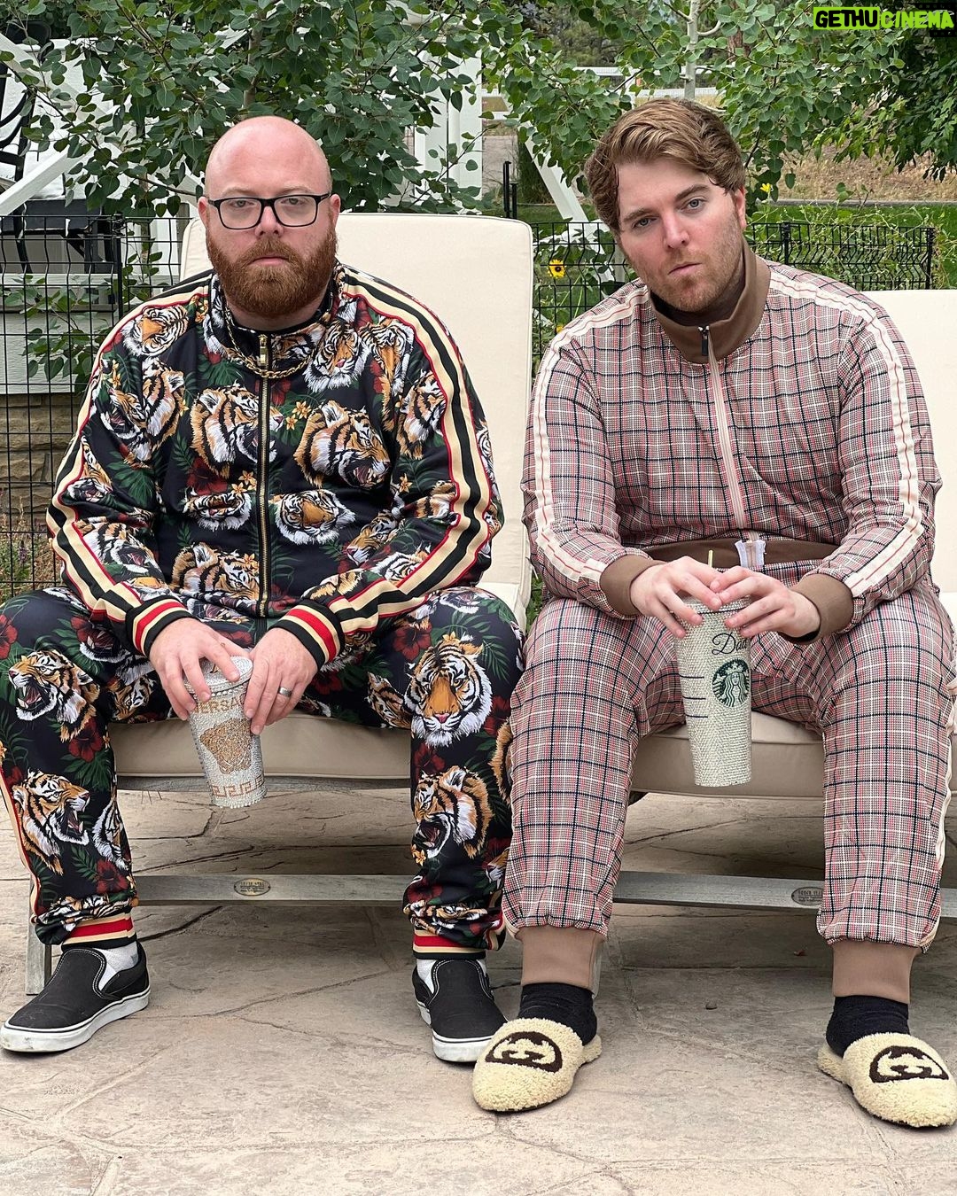 Shane Dawson Instagram - A real Dad gets his Gucci tracksuits from Amazon and his beard from Face App. 💼🔥New Vid link in bio