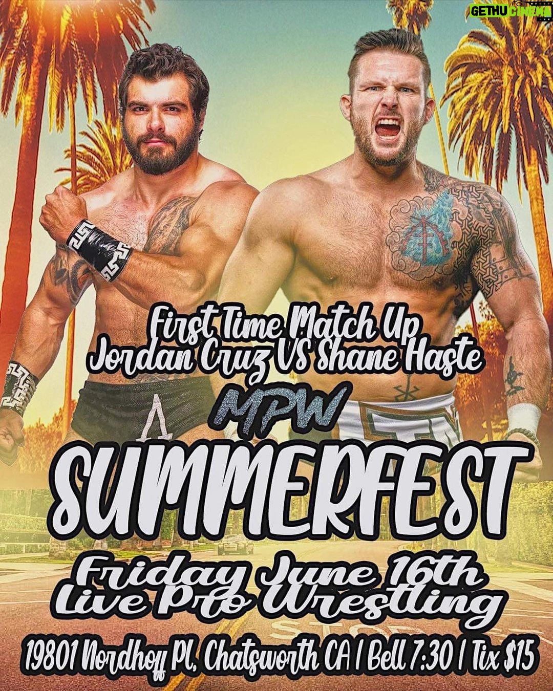 Shane Veryzer Instagram - Tonight in Chatsworth CA Go to @millenniumprowrestling for details!