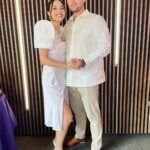 Shane Veryzer Instagram - THE REHEARSAL: our matching barong and filipiniana bolero were custom made by @themestizola!!! **swipe to the end to see our alt for a first kiss as bride and groom lol ** TY @themestizola for helping us incorporate my culture into our day and LOOK DAMN GOOD doing it!! San Clemente, California