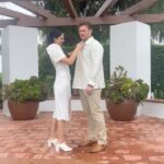 Shane Veryzer Instagram - THE REHEARSAL: our matching barong and filipiniana bolero were custom made by @themestizola!!! **swipe to the end to see our alt for a first kiss as bride and groom lol ** TY @themestizola for helping us incorporate my culture into our day and LOOK DAMN GOOD doing it!! San Clemente, California