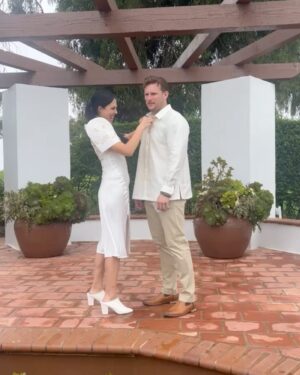 Shane Veryzer Instagram - THE REHEARSAL:  our matching barong and filipiniana bolero were custom made by @themestizola!!! 

**swipe to the end to see our alt for a first kiss as bride and groom lol **

TY @themestizola for helping us incorporate my culture into our day and LOOK DAMN GOOD doing it!!