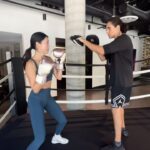 Shannon Dang Instagram - When your comfort zone is ignored and @charlieharkey gives your first 40 combo in half n hour. I asked to stop at 20 and again at 30 but he don't listen 🫠Thanks for the push Charlieee 🤙🏼 @rumbleboxing #therapy
