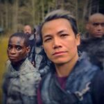 Shannon Kook Instagram - Jordan on the front lines with Indra…but he really just wants to trade soup recipes. Make Monty Green & Indra’s Soup 🍲 not war. @adinaporter @cw_the100 #makealgaenotwar #the100 #thelastwar #indra #indrasoup #seda #seya #wormana #montysalgae #adinaporter #jordangreen Planet Earth