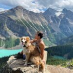 Shannon Kook Instagram - These photos are unedited. And it’s much better in person 😮 @nala_minibernedoodle ⛰ 🇨🇦 ⛰ #LakeLouise #LittleBeehive #littlebeehivelookout #littlebeehivetrail #littlebeehivehike Little Beehive Lookout