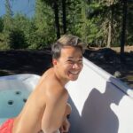 Shannon Kook Instagram - Not everyday you get to wake up and have a coffee in an outdoor hot tub to then be joined by a family of bears foraging for breakfast beside you. I got to put the bear spray down and take in the magic 🤩. This is the first time I’ve seen a bear besides driving by 1 quickly on the way to Alberta. They have always been something I’ve worried about during my hikes in Canada and this was not the way I pictured my first eye to eye with an actual bear ☺️😍🙋🏻‍♂️. I was sitting in the hot tub thinking, “Hmm…it’s kinda quiet maybe I should check the landscape…” then stood up to meet the Mama🐻 staring at me. You can see her kind of in a ready stance not sure what to make of me…till she’s satisfied and just starts chomping at the tree while her cubs fumble about. So we watched this from the comfort of our hot tub while enjoying the rest of my coffee. What a priceless way to start the day! 🐻 🤩 ☕️ ☀️ 🏔 Pemberton, British Columbia