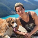 Shannon Kook Instagram - Beginning a Summer full of traveling 💛. Taking in the mountains and magic of Banff with loved ones at the moment. Vancouver Island, South Africa, Mauritius and DC are also on the agenda. Thankful to take a few months during the Hollywood writers strike and fill my soul reconnecting to my roots, family, and a journey of some self-discovery. Peyto Lake Lookout-Banff Nat'l Park