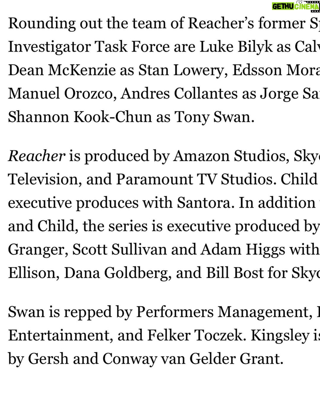 Shannon Kook Instagram - Rounding out the #REACHER S2 cast with some ‘Bad Luck & Trouble’ in the 110th Special Investigator Unit. Looking forward to bringing you Major #TonySwan & the Special Investigator Task Force on @amazonstudios. Shoutout to my man @lukebilyk - glad I get to do this with you again 🎬 @reacherprimevideo @primevideo @amazonstudios @skydance @paramounttelevisionstudios