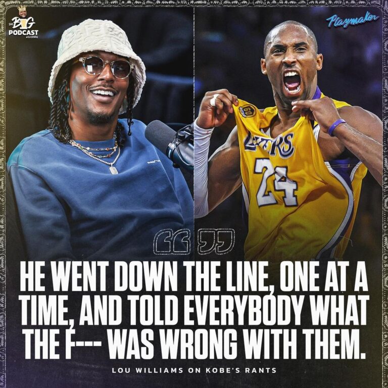 Shaquille O'Neal Instagram - Kobe wasn’t about to let those boys rock his shoes after losing 🤣 Tap into the latest episode of @thebigpodwithshaq ft. @louwillville & @billbellamy
