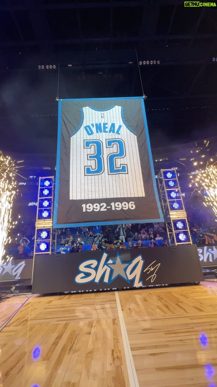 Shaquille O'Neal Instagram - started in the O, forever in the rafters