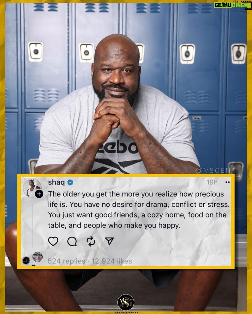 Shaquille O'Neal Instagram - @shaq Having a stress free life is the way to be! #shaq