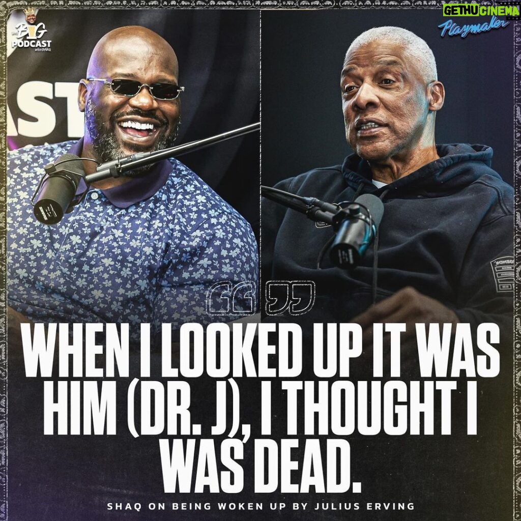 Shaquille O'Neal Instagram - Shaq couldn’t believe who was waking him up 🤣 Tap into @thebigpodwithshaq for more 🔥