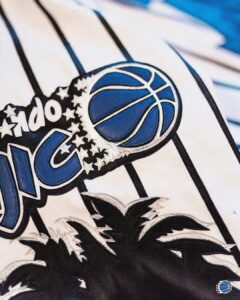 Shaquille O'Neal Instagram - one of one details of @shaq’s one-of-a-kind Orlando Magic jacket designed by @jeffhamilton 🪄