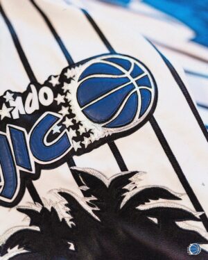 Shaquille O'Neal Instagram - one of one 

details of @shaq’s one-of-a-kind Orlando Magic jacket designed by @jeffhamilton 🪄