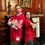 Sharice Davids Instagram - Four years later, we’re having a Super Bowl showdown rematch! If KC loses, @repdavids will serve up some famous Kansas City BBQ. If SF loses, @repswalwell will provide delicious @Seescandies. Game on!