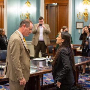 Sharice Davids Instagram - First full hearing of the House Agriculture Committee✅

Good to see fellow Kansan Rep. Mann. Looking forward to working together for Kansas producers.