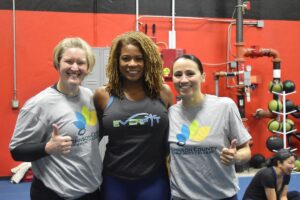 Sharice Davids Instagram - Today’s workout at EverFit in Shawnee was a blast, especially as so many Kansans have made living healthy a New Year’s resolution. I’m right there with them!

Kansas small businesses, including locally owned gyms, are at the heart of our community. I’ll continue standing up for them through my role on the U.S. House Small Business Committee, so they can support our economy, their families, and their employees.