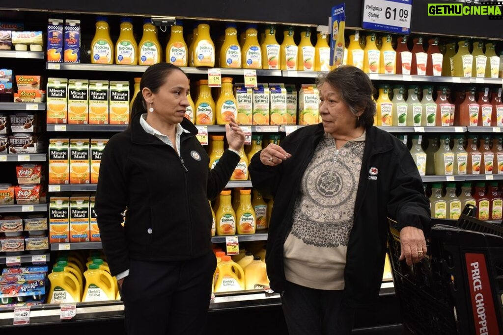 Sharice Davids Instagram - I can't represent #KS03 from behind a desk in D.C. That's why I love our #SharicesShift program! Today, I worked a grocery shift and spoke with Price Chopper employees and shoppers about what I'm doing to lower grocery costs for Kansans.