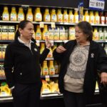 Sharice Davids Instagram - I can't represent #KS03 from behind a desk in D.C. That's why I love our #SharicesShift program! Today, I worked a grocery shift and spoke with Price Chopper employees and shoppers about what I'm doing to lower grocery costs for Kansans.