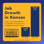 Sharice Davids Instagram - While we’re seeing huge job growth in Kansas, I’ll keep working to lower costs and make life easier for all folks in #KS03.