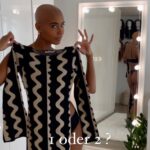 Sharon Battiste Instagram - Die nächsten Jobs stehen an und ich freue mich so sehr 😍Welches Kleid landet im Koffer ? Kommentiert mit 🖤 oder 🤎 #fashion #dressinstyle #dressesloves #maxikleid #glatze #alopeciaawareness