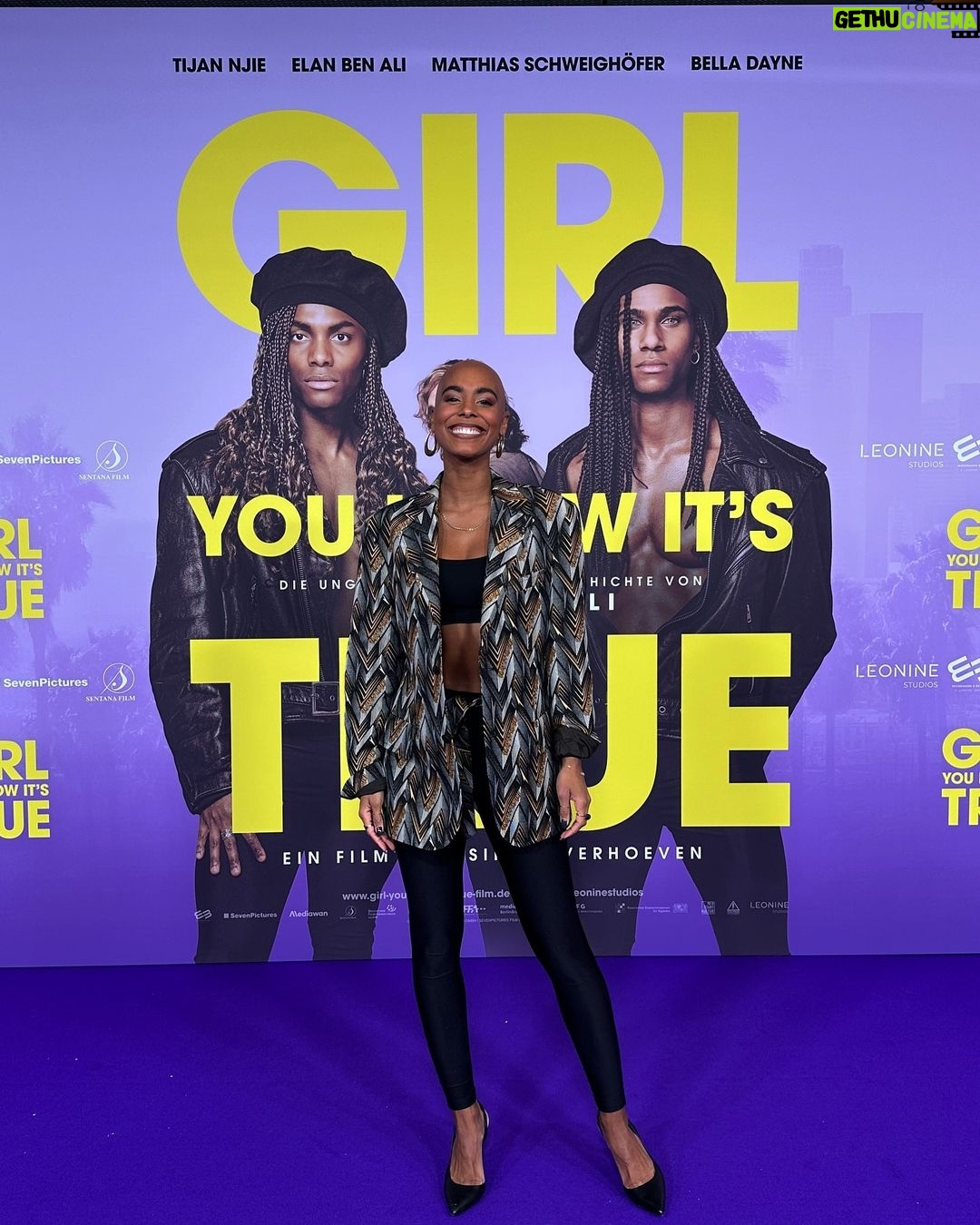 Sharon Battiste Instagram - P R O U D 💜 GIRL YOU KNOW ITS TRUE 💜 #millivanilli #premie #cinema #proud