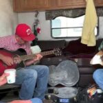 Shaun Johnston Instagram - Trailer Session!!! Me ‘n’ Amber ‘n’ Mike Weder. Mike wheels a big rig in the transpo dept when he’s not rippin’ the strings off a guitar, that is. Sj. #hlinprod #coversong #youaintgoinnowhere