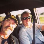 Shaun Johnston Instagram - This isn’t a photo about me. It’s about my teamster buddy, Mike. How can you not love this guy. Thanks Mike. For getting me to and from everyday with your smiling Mike-ness and between the ditches. Sj
