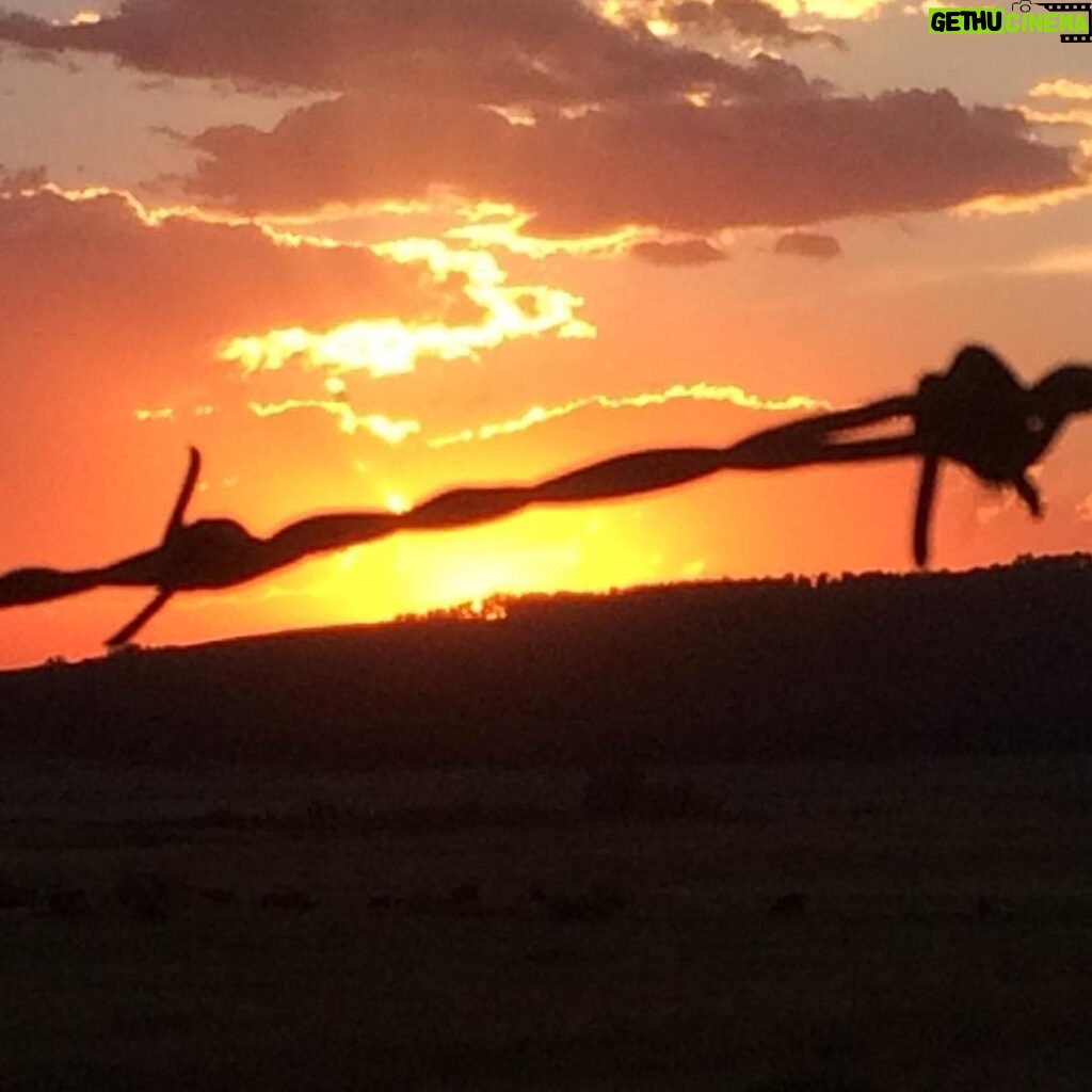 Shaun Johnston Instagram - Heartland Sunset on the Heartland Ranch with Heartland Barbed Wire. I guess I love Heartland. Sj #hlinprod #sjpics