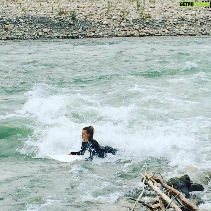 Shaun Johnston Instagram - Surf's up. In Calgary! On the mighty Bow River. Believe it? Or Not. Sj