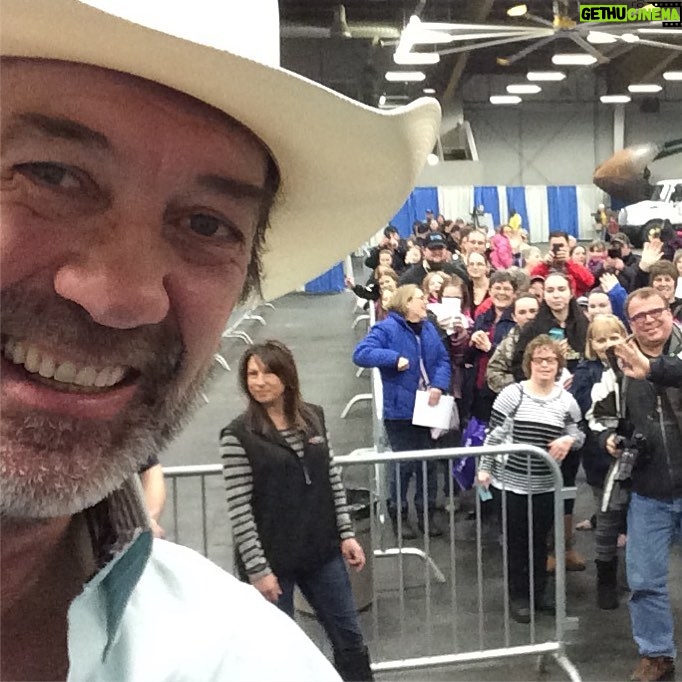 Shaun Johnston Instagram - Had a pretty swell time in Camrose, Alberta saying hello to a bunch of folks. Thanks for comin' out. You all made my day! Sj