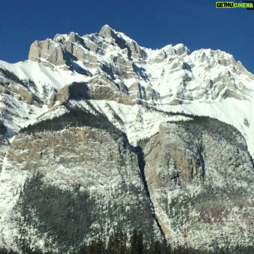 Shaun Johnston Instagram - Heading for Christmas through the mighty Rocky Mountains. Now THAT'S a piece of rock, no? Sj