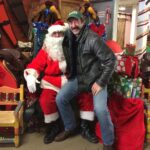 Shaun Johnston Instagram - "Santa, I've been a very good boy." Saw our favourite jolly man at Irvine's Western Wear (the greatest place in the universe) in Crossfield, Alberta. I asked Santa for another season of Heartland. Sj