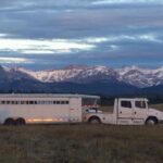 Shaun Johnston Instagram - A horse liner, the Rocky Mountains, a big sky. Must mean something good. It means Heartland. Sj #hlinprod