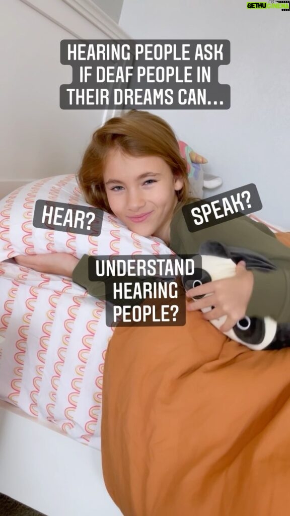 Shaylee Mansfield Instagram - For so long, hearing people have always been curious if Deaf people in their dreams can hear, speak, and understanding hearing people. I can only speak for myself so, watch this video to see what my answers are. Instead of asking Deaf people if they can speak or hear in their dreams… I’d encourage hearing people to ask what their dreams really are. 😴💭💫