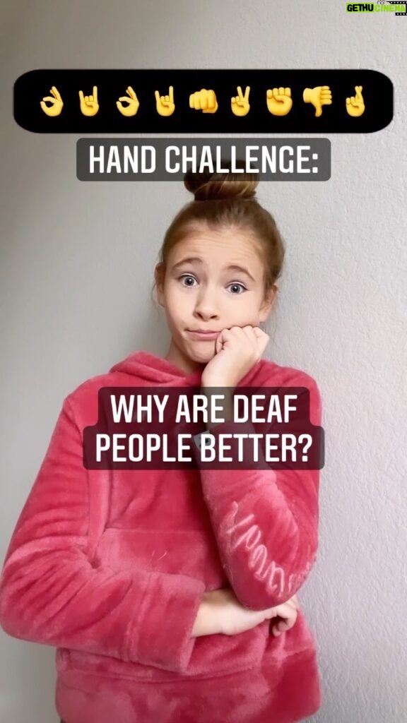 Shaylee Mansfield Instagram - There are some challenges on social media that Deaf people are much much better at than hearing people! The hand challenge is one of them. We’re lightning fast and don’t even blink… ⚡️😉 🤞👎👊✌️✊🤘🤞👎✊ #signlanguage #americansignlanguage #handchallenge #easypeasy