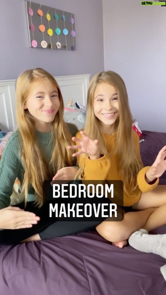 Shaylee Mansfield Instagram - Here’s what we did during the fall break… since we share a bedroom, we’ve been begging our parents to design our own bedroom without their input! And to give each side of the bedroom our own look that fits our unique personality. Mine’s all about the orange, flowers, and elephants! @ivymansfield is all about the rainbows, unicorns, and everything magical. 👯‍♀✨🌈 🦄 🌸 🐘 Thanks to my parents and grandparents for giving us a bedroom makeover as a early Christmas gift! #earlychristmaspresent #bestgifts #bedroominspiration #bedroommakeover #sistergoals Austin, Texas