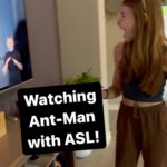 Shaylee Mansfield Instagram - I couldn’t believe my own eyes when I saw this… “Ant-Man” on @disneyplus has ASL option! I wish I had this when I was a little kid. My Deaf parents signed the movies for me back then as I was still learning how to read. This is perfect for anyone, but more so for little Deaf kids. More of this please! Side note: Wearing Minnie Ears was just a coincidence! It was meant to be after all. ✨