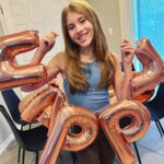 Shaylee Mansfield Instagram - 14 YEARS OLD. Born as one of the biggest baby and now, you’re the smallest. But it’s not the actual size that matters, it’s the size of your spirit. A through and through Aries. You leave behind a trail of confetti from all of your party planning, food crumbs from cooking up a storm and baking sweets for others, giggles from your random jokes, and little notes of gratitude everywhere you go. When you give, it’s boundless. It is without question that your youthful spirit, imagination, ray of optimism, and humor carry you far on your life journey. Wishing the brightest birthday to the one and only Shaylee Ava Mansfield. 🥖 🥐 🍟 🥟 🎢 🐶 ♈️🐘🎭🎉