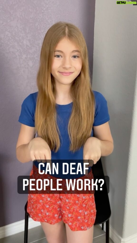 Shaylee Mansfield Instagram - During interviews (or anywhere), Deaf people are often asked if they can work. Just because they “can’t hear” and for some, “can’t talk,” does not make them incapable of working. There are so many qualities they posses such as being creative, a self-starter, team worker, adaptive, and many more. In fact, Deaf people work five times harder because they have to prove themselves or else. Unemployment is ridiculously high among Deaf people. Now, imagine if we switched places, how would you feel? #deafawareness #equalityforall #signlanguage #deafexperience #workharder