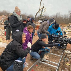 Shaylee Mansfield Instagram - 13 Minutes was my very first time performing stunts, acting with green screens, wearing makeup in dirt and blood, taking professional family photos as a part of a prop, visiting Oklahoma, and working under freezing weather conditions! 

The producers, director, and crew for this film couldn’t have been more amazing… every step of the way, they welcomed us (my mom and I) with open arms and hearts. That included keeping us warm with heaters, providing accommodations, sitting down with us during lunch time, and asking for our input to show true authenticity on the screen. 

Thank you for having me a part of this project. 👏 

#childactress #behindthescenes🎬 #tornadoes #actinglife