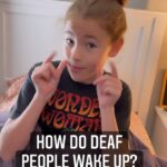 Shaylee Mansfield Instagram – So many people asked me this: how do Deaf people wake up? There are several ways such as the flashing lights, vibrating alarm clock, the sun, someone waking them up, and so on… discover my way of waking up at the end of the video. Hearing and deaf, what is your way?