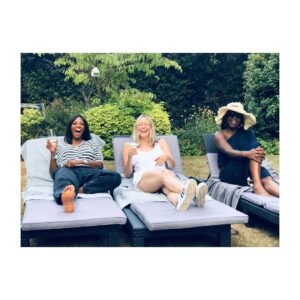 Shaznay Lewis Instagram - Saturday shenanigans with my @ruby1kid @michellegayle1 🖤🖤