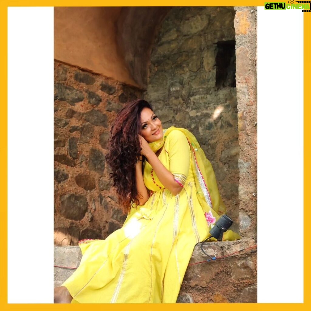 Sheena Chohan Instagram - As I walk along this path of sunlight, the world transforms into a canvas of happiness adorned with shades of yellow. The radiant sunshine lifts my spirits, illuminating my soul with its gentle glow. Today, I choose to let the golden hues fill my heart with endless happiness and gratitude 🌟💛 . . Photographer: @saumays_photography Wearing : @aachho . #Love #instagood #fashion #photooftheday #photography #art #beautiful #yellow #nature #natural #outdoors #reigning #SheenaChohan Mumbai, Maharashtra