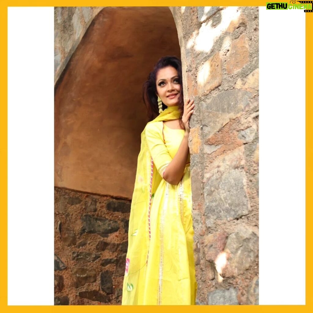 Sheena Chohan Instagram - As I walk along this path of sunlight, the world transforms into a canvas of happiness adorned with shades of yellow. The radiant sunshine lifts my spirits, illuminating my soul with its gentle glow. Today, I choose to let the golden hues fill my heart with endless happiness and gratitude 🌟💛 . . Photographer: @saumays_photography Wearing : @aachho . #Love #instagood #fashion #photooftheday #photography #art #beautiful #yellow #nature #natural #outdoors #reigning #SheenaChohan Mumbai, Maharashtra