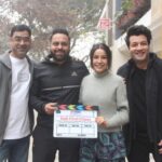 Shehnaaz Kaur Gill Instagram - 2024 begins 🎉🥳🎉🙌🏻🎊 @fukravarun @balwindersinghjanjua @muradkhetani @cine1studios @officialjiostudios @movietunnelproductions