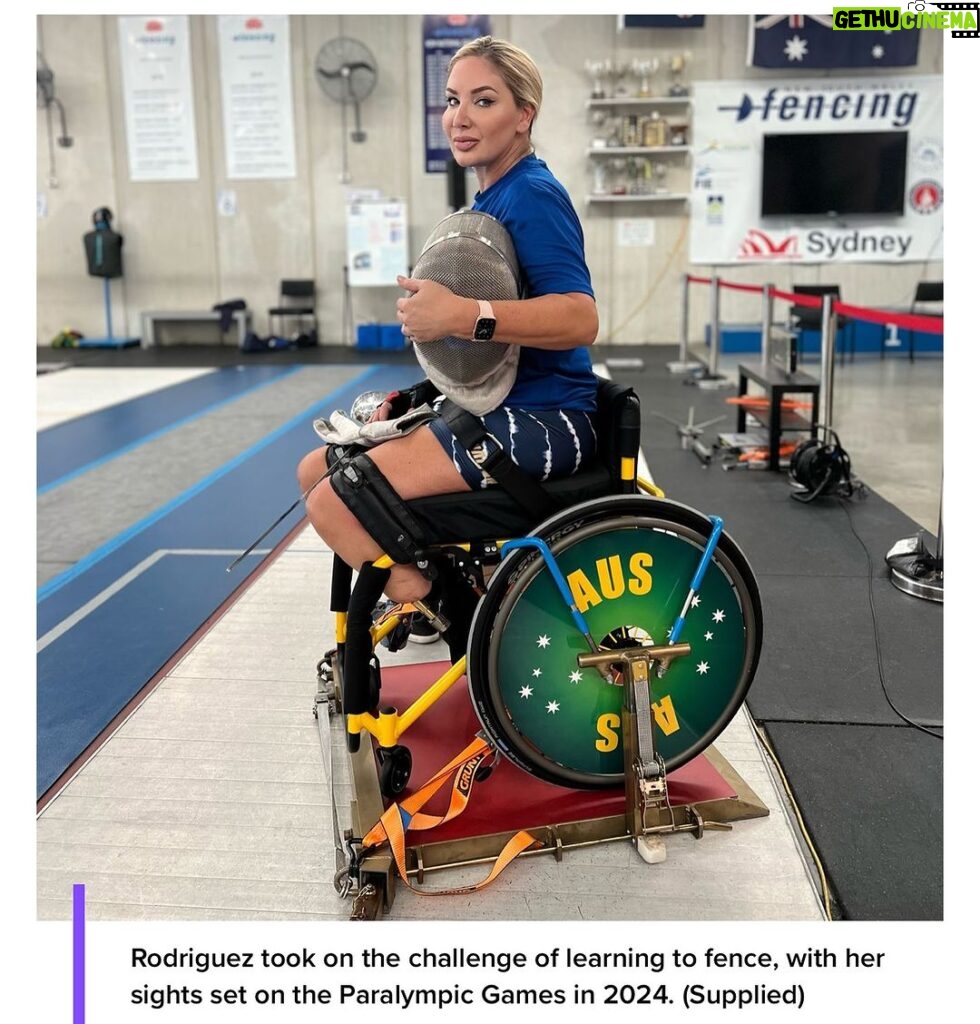 Shelly Horton Instagram - I have met @digitalgodess a few times and have always been inspired by her story of surviving cerebral malaria but losing both of her feet. Now she’s training to be a Paralympian in wheelchair fencing (sabre). I do not doubt she’ll get there! Bring on Paris 2024 baby! My story for @9honey is in my bio.