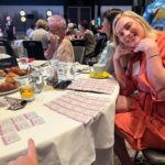 Shelly Horton Instagram - Up bloody early this morning. But worth it to play with @carolineo_hutchison at the Women in Tourism Christmas Gold Coast breakfast. Plus to rub it in that she bought 4000 raffle tickets and I bought seven but I won! 🤣🤣 Then I raced to the Nine studio to do a spot on @thetodayshow Hectic! Channel 9 Gold Coast