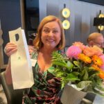 Shelly Horton Instagram - Up bloody early this morning. But worth it to play with @carolineo_hutchison at the Women in Tourism Christmas Gold Coast breakfast. Plus to rub it in that she bought 4000 raffle tickets and I bought seven but I won! 🤣🤣 Then I raced to the Nine studio to do a spot on @thetodayshow Hectic! Channel 9 Gold Coast