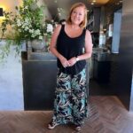 Shelly Horton Instagram - What an inspiring day! I was thrilled to MC an intimate @audiaustralia lunch and interview eight time world surf title holder @stephaniegilmore Steph was so down to earth and generous with her stories and time. Steph hasn’t ruled out going for the ninth world title. I think she’ll get it! They were only 23 people at lunch so it felt intimate and exclusive. @bistro_livi_ lived up to the hype of two hats and regional restaurant of the year. Thanks to @tanimoony for recommending me and chrissierose for putting on such a fabulous event. Loving my new @leinaandfleur pants and top (gifted) #MC #stephaniegilmore #audi #VIP